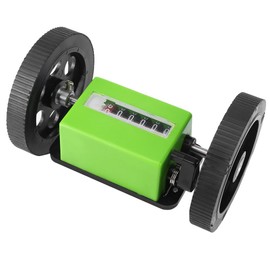 Mechanical Length Counter JM316 Meter Counter Roller Wheel Rolling Counter Mechanic Counter Mechanical Length Counter for Counting Faux Leather and More (Green)