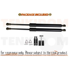 TENKIDOM Pickup Tailgate Assists Compatible with Nissan Frontier Pro 4X D23 2020-2025 Shock Lift Supports Rear Gas Dampers Springs Kit No-Drill Bolt-on (Carbon Fiber Black)