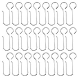 ZHEJIA Curtain Hooks Sliding Rings Set of 100 Curtain Rails Hook Adjuster Hooks Shower Curtain Hooks Ceiling Curtain Hooks Indoor Shower Window