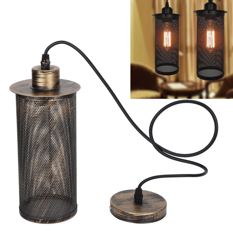 Industrial Style Mesh Lampshade E27 Iron Art Pendant Light Shade