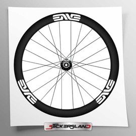 Bike Sticker Set SES Compatible with 45mm White Gloss Vinyl Tyres | Decorative Waterproof Kit for Tire, Helmet and Frame | Weather Resistant