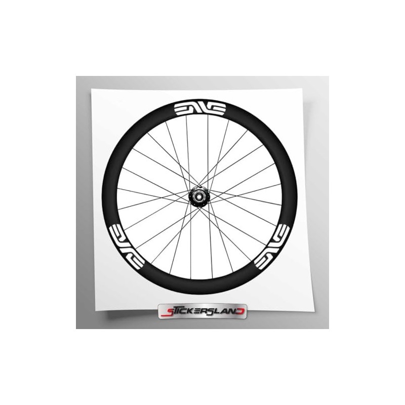 Bike Sticker Set SES Compatible with 45mm White Gloss Vinyl