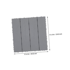 Operitacx Interlocking Plastic Wood Deck Tiles for Patio Balcony Garden Backyard and Poolside Durable Antislip Outdoor Flooring Easy DIY Weatherproof Design