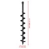 HeyJiaYu Earth Auger Drill Bits for Gas Powered Post Fence