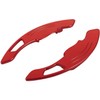 Red Sports Aluminum Steering Wheel Paddle Shifter Extension Cover trim
