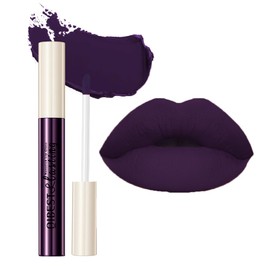 GL-Turelifes Matte Lip Gloss White Green Black Purple Vampire Lipstick Non-Stick Cup Non-Fading Liquid Lipstick Durable for Halloween Cosplay (#23 Dark Purple)