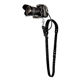 Camera Strap Accessories for One Camera - Professional Single Leather Harness Shoulder Strap Solo Camera Quick Release Gear for DSLR/SLR ProInStyle Strap (Black)