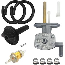 M MATI Fuel Cock Assy & Lever Replacement for Kawasaki Prairie 360 KVF360 2003-2013 Prairie 400 KVF400 1997-1998 51023-1402&92077-1098, Fuel Tank Switch Valve Part