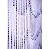 FlavorThings 3 FT X 9 FT Raindrops Blue Iridescent Beaded