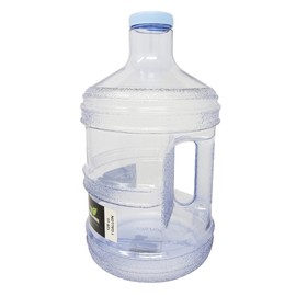 1 Gallon Leak-Proof BPA Free Reusable Plastic Drinking Water Big Mouth Bottle Jug Container with Holder Drinking Canteen