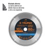 Truper ST-1080E, Sierra circular para madera Ø 10, 80 dpp