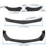 DREAMIZER Universal Front Bumper Lip Strut Rod Spoiler Wing Wide