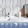 Tilingview 10PCS Peel and Stick Backsplash for Kitchen, Self-Adhesive Marble