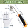 Gardena Garden Hand Weeder with Handle Rubber Handle, Premium Manganese
