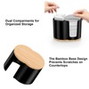 PENGARO Cotton Pad and Swab Holder, Q tip Holder Round