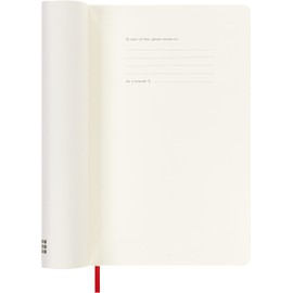 Moleskine Weekly Planner 2023, 12-Month Weekly Diary, Weekly Planner and Notebook, Soft Cover, Large Size 13 x 21 cm, Colour Scarlet Red