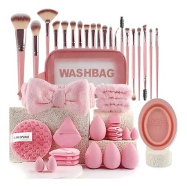 42 Brochas Maquillaje Profesional Y Herramientas Cosméticas                                                                                           