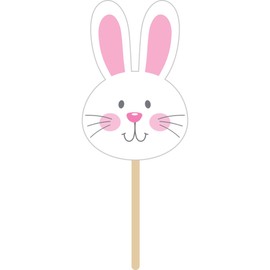 Easter Bunny Party Favor Wooden Picks - 5.75" - Club Pack of 600