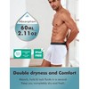 AIRCUTE Washable Absorbency Urinary Incontinence Underwear for Men Boxer Briefs
