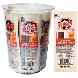 Trail’s Best 1oz Twin Beef & Cheese 1 Ounce Packs (15 count tub)