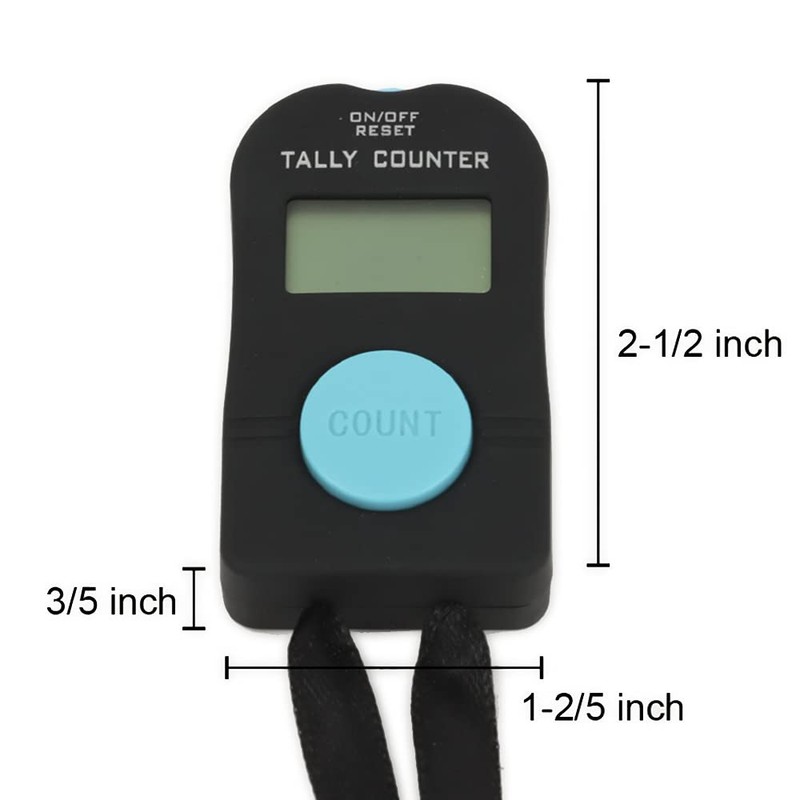 TOPTIE Electronic Hand Tally Counter, Digital Golf/Fish/People Number Counter Clicker