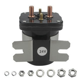 Coimoviol 586-905 Solenoid Contactor Relay 24V 200Amp Compatible with Trombetta White Rodgers Skyjack, OEM# 586-114111, 114-2411, 103101, 4 Terminal Starter Solenoid