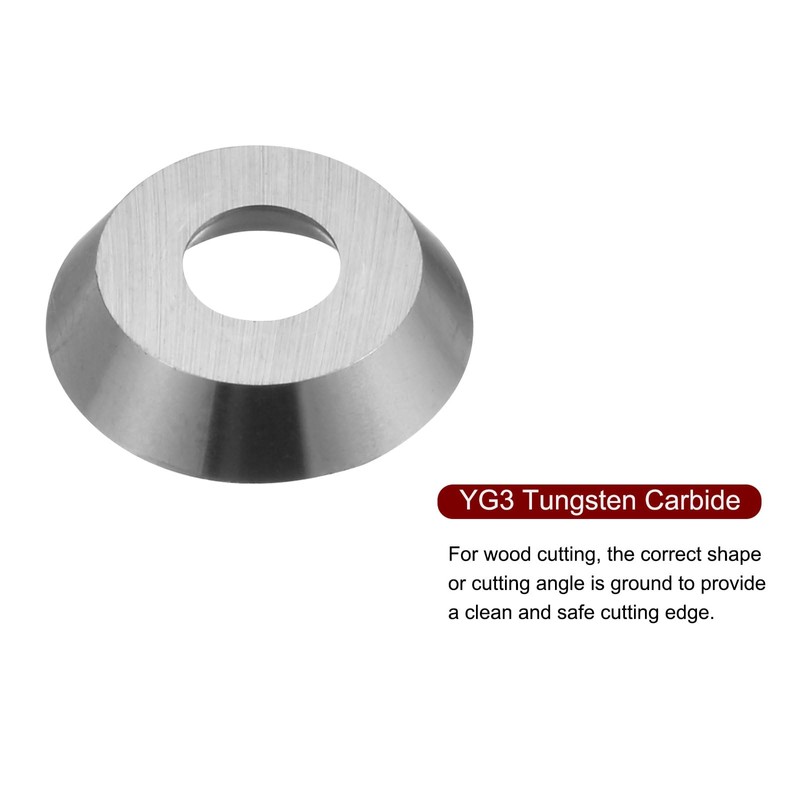 sourcing map 3pcs 12mm Round Carbide Replacement Insert Cutter 12x2.5mm-30°