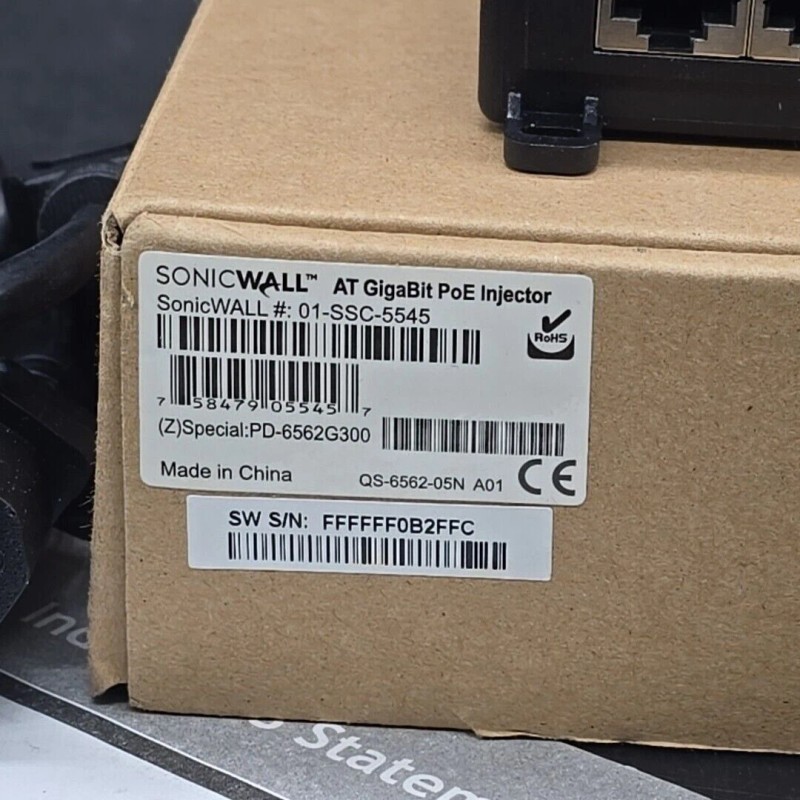 Sonicwall Gigabit POE Injector 01-SSC-5545