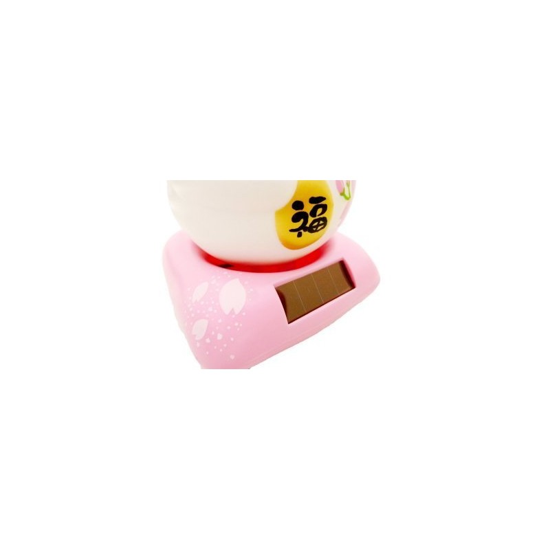Solar Maru Happy Maneki Cat Cherry Blossom