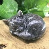 Natural Yooperlite Cat Carved Quartz Manifestation Stone Crystal Art Decor
