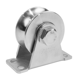 Namvo Pack of 2 Steel U Shaped Pulley Pulleys High Quality Single Pulley with Mute Bearings Groove Pulley for Gym Use