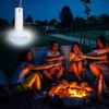 Solar Panel Powered Light Bulb Movable Charging Emergency Lamp for