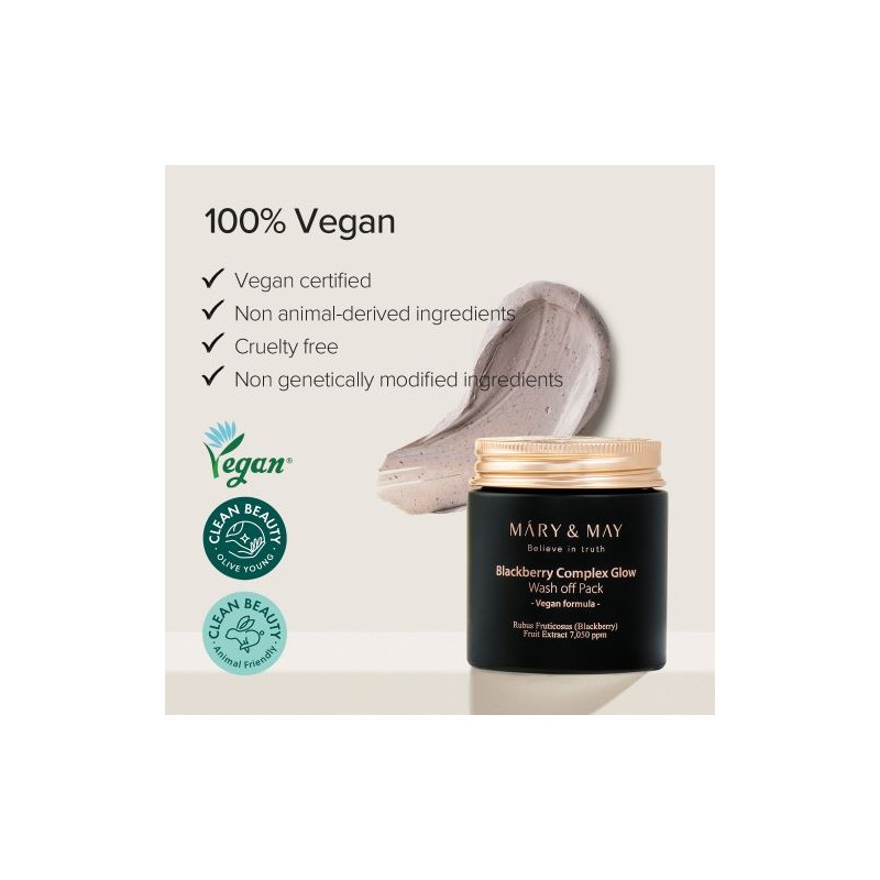 Mary&May [Mary&May]Blackberry Complex Glow Washoff Pack 125g