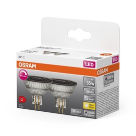 OSRAM LED SuperStar MR16 Dimmable LED Lamp for GU5.3 Socket, Reflector Lamp, GL, 345 Lumens, Warm White (2700K), Replacement for Conventional 35W Bulbs, Pack of 1