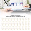 100 Pcs Metal Paperclips Golden File Organizer with Star Moon