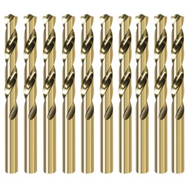 Vroxdrez HSS Metallbohrer Professional geschliffen Kobalt 10pcs 2.0mm Spiralbohrer für Edelstahl, Metall, legierte Stähle – langlebig, präzise, hitzebeständig (3mm*61mm)