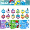 The Smurfs Bath Bombs with Action Figures-Brainy, Handy Smurf, Blossom,