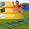 Yes4All Speed Training Equipment Set: 15ft Agility Ladder, Resistance Parachute,