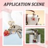 SOFPLATE 1 Box of 2 Strawberry Keyrings Bulk Pack with