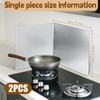 2 Pcs Splatter Guard Grease Splatter Screens Stainless Steel 2