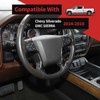 Voodonala for Silverado Center Console Steering Wheel Panel Cover Trim