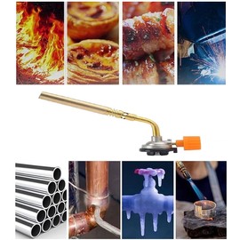 SMHLINE® Gasbrenner inkl. 20x Gaskartuschen 227g Lötlampe Allzweckbrenner Bunsenbrenner 1371°C Lötbrenner 1760W Flambiergerät Unkraut Abflamgerät Schweißbrenner (Brenner mit 20x gas)