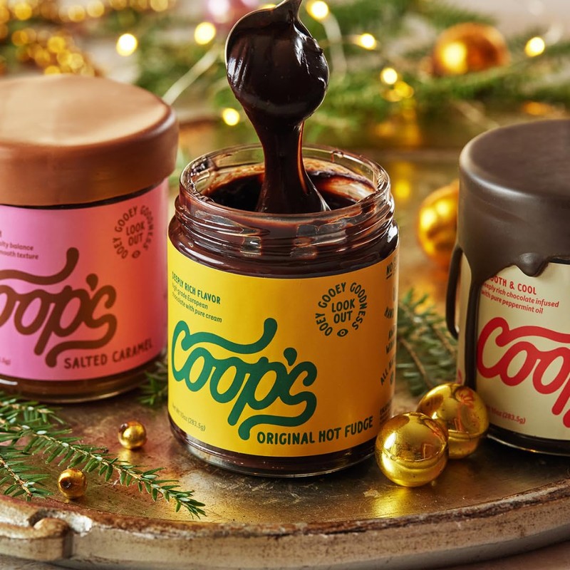 Coop's Original Hot Fudge: Gourmet, All Natural, Handcrafted, Gluten Free,