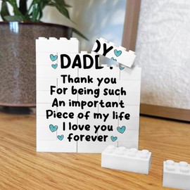 Red Ocean Daddy Gift Building Block Puzzle Gift Thank You Gifts For Him Daddy Fathers Day Birthday Present From Daughter Son Dad Presents From Baby Keepsake