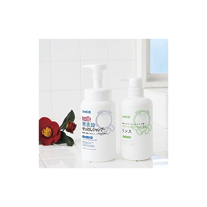 Shabondama Additive-free Soap Shampoo Rinse Refill, 14.2 fl oz (420
