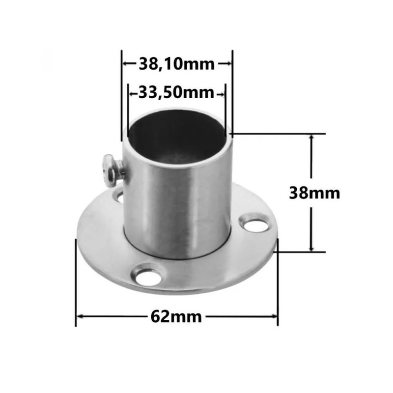 Flange Stainless Steel Flange Connection Wall Anchor Wall Flange for