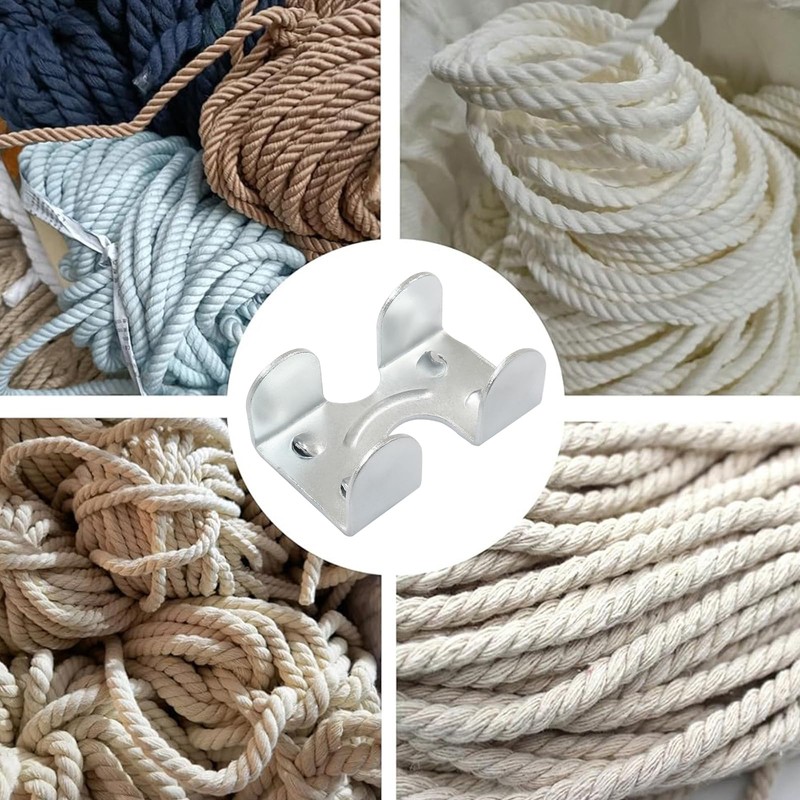 Litoexpe 8 Pcs 1/4 Inch Heavy Duty Double Rope Loop