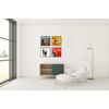 ReqiHome 4 Pack, Black Music Record Album Frame, Display 12.5"x12.5"