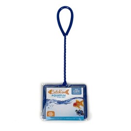 Aqua Care Catch'em Aquarium Fish Net 12.7cm (5") -Soft Mesh, Strong Grip, Telescopic Handle, Fish Tank, Blue, Suitable for Salt & Freshwater Tanks