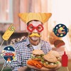 25 Pc Burger BBQ Photo Booth Props, Burger Themed Decoration